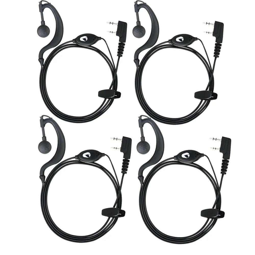 BAOFENG Radio 2pin K Port Earpiece Ptt Mic Headset for Handheld Walkie Talkie Earphone For UV5R UV10R BF-888S UV16-WAYBIKER
