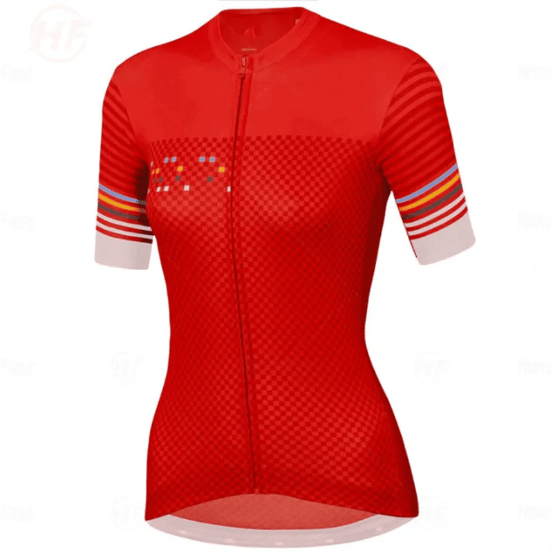 Women Cycling Jersey team Summer Short Sleeve Downhill Bicycle Clothing Ropa Ciclismo Maillot Quick Dry Bike Shirt-WAYBIKER