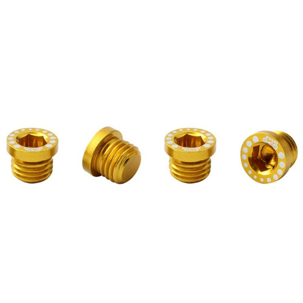 4PCS Mountain Bike Brake Screw Nut Aluminum Alloy V Brake Screw M10 Ultra-light Installation Head Cap Bolts Nuts Turn Buckle-WAYBIKER