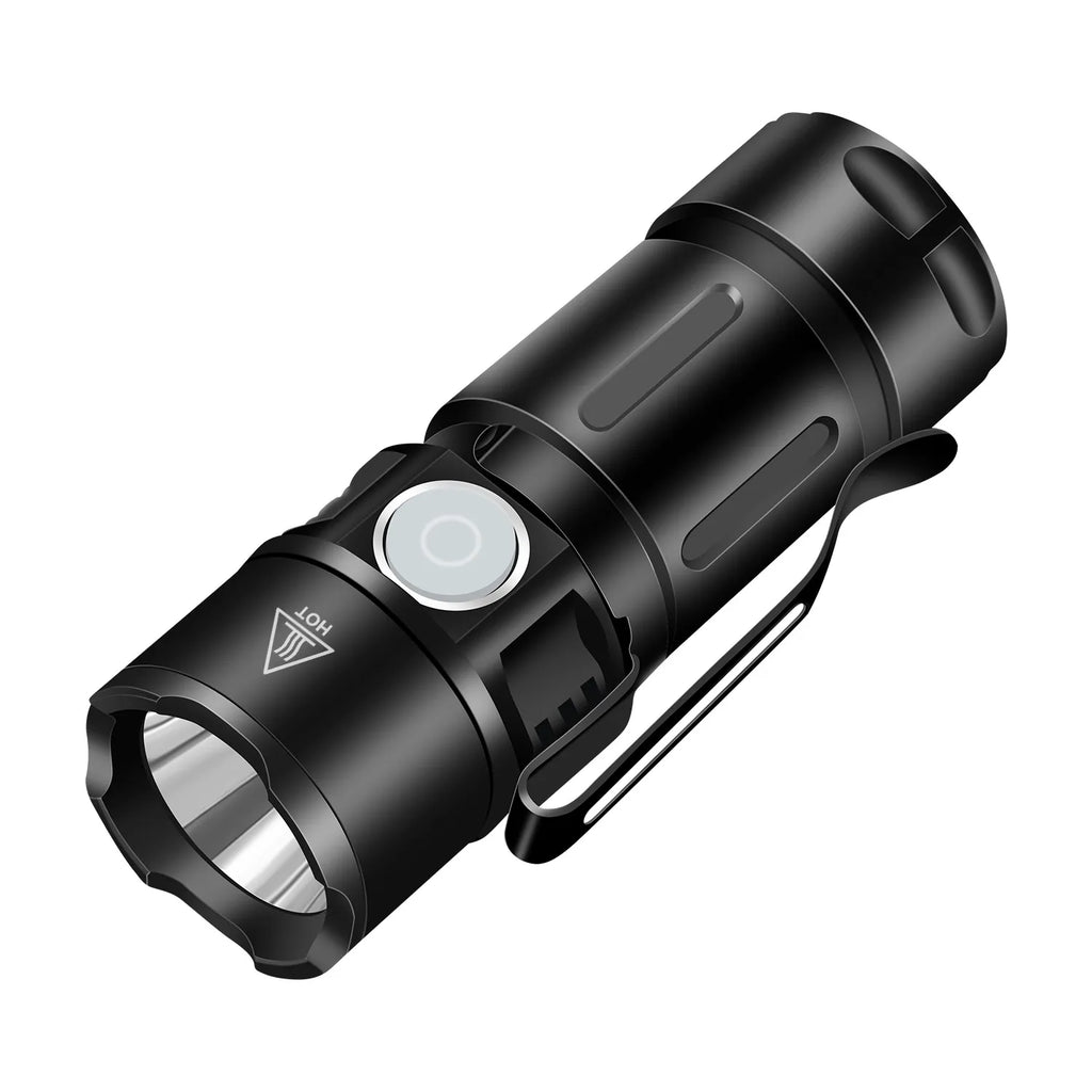 Mini Torch LED Rechargeable Flashlight Portable USB Charging Flashlight High Power Camping Waterproof Long Range Lantern-WAYBIKER