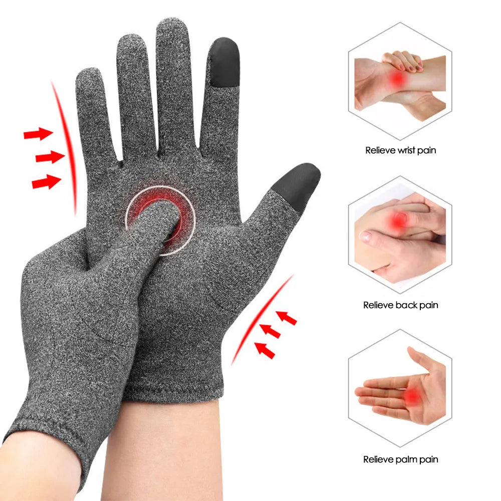 Outdoor Cycling Gloves Women Men Joint Pain Relief Compression Arthritis Gloves Therapy Wristband Arthritic Compression Gloves-WAYBIKER
