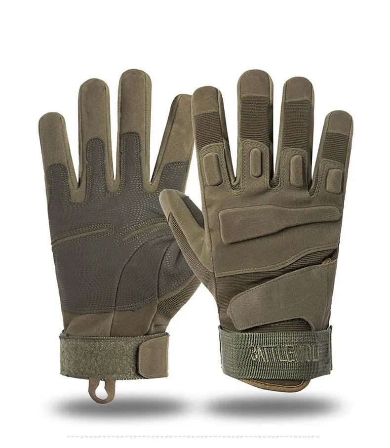Army Military Tactical Gloves Outdoor Sports Full Finger Combat Mittens Half Finger Bicycle Fitness Motocycle Fingerless Gloves-WAYBIKER