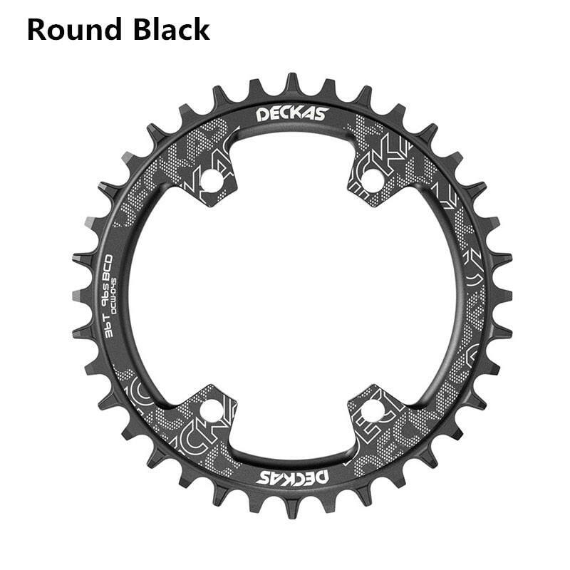 Deckas Round Oval 96BCD Chainring MTB Mountain 96bcds Bike Bicycle  32T 34T 36T 38T Crown Plate For M7000 M8000 M4100 M5100-WAYBIKER