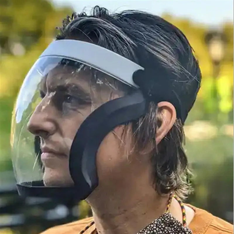 Full Face Protection Anti Droplet Mask Anti Fog Anti Splash Head Wear Glasses Space Spherical-WAYBIKER