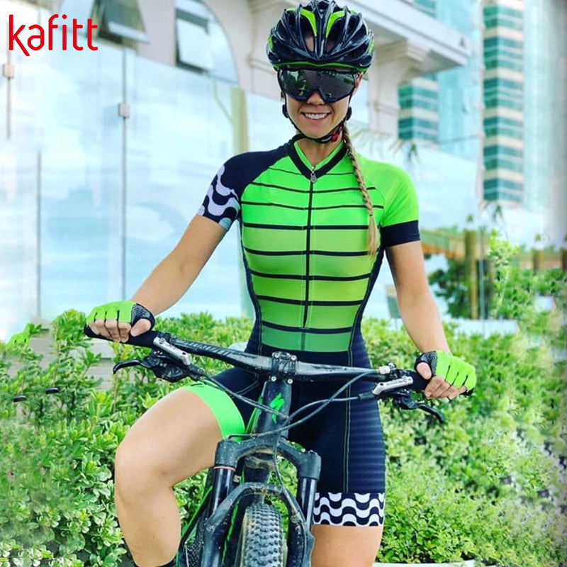 KAFITTCycling Jumpsuit Women's Gym Clothes Wholesale Resale Free Shipping Bike Macacao De Ciclismo Feminino Spain Jumpsuit Velo