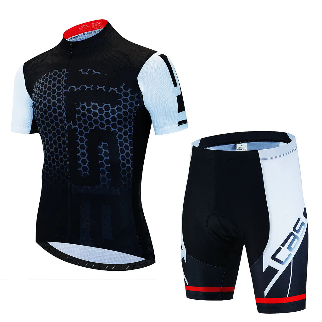 2023 Bicycles Cycling Jersey Set MTB Men's Cycling Maillot Summer Cycle T-Shirt Bib Shorts Suit Triathlon Mountain Bike Clothes-WAYBIKER