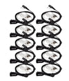 10pcs Retevis Walkie Talkie Earpiece Acoustic Tube Headset Transceiver For Kenwood Baofeng UV 5R UV 82 888S H777 RT622 RB618-WAYBIKER