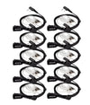 10pcs Retevis Walkie Talkie Earpiece Acoustic Tube Headset Transceiver For Kenwood Baofeng UV 5R UV 82 888S H777 RT622 RB618