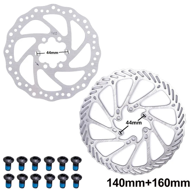 ZTTO Bicycle Brake Rotor 120 140 160 180 203mm 6 in Stainless Steel Hydraulic Brake Rotor MTB Road Bike Disc Brake With T25 Bolt-WAYBIKER