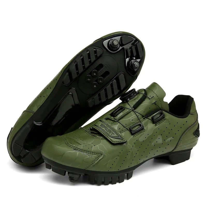 2023 Cycling Shoes Mtb Road Bike Boots Cleats Shoe Non-slip Men Mountain Bicycle Flat Sneakers SPD Racing Speed Cycling Footwear-WAYBIKER