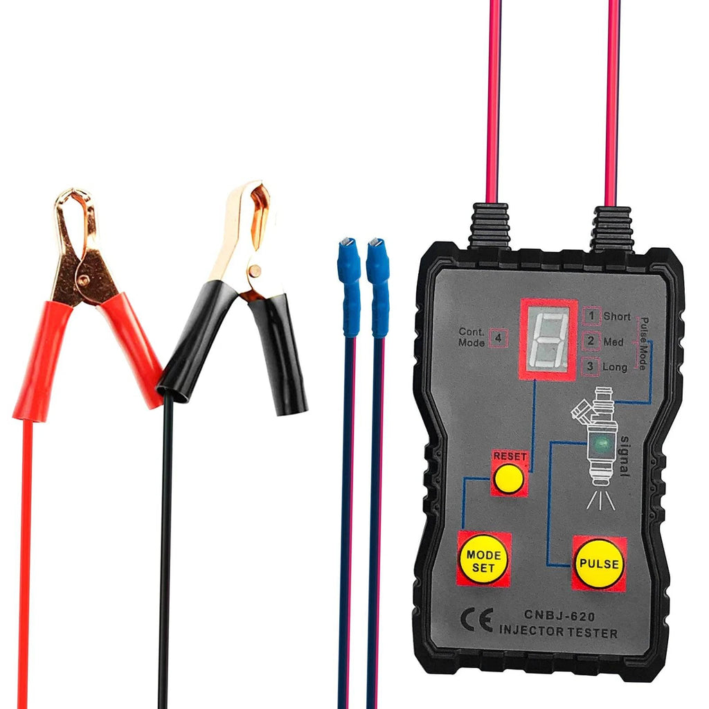 Fuel Injector Tester 4 Pluse Modes Fuel Injector Flush Cleaner Adapter Cleaning Tool Kit Car Diagnostic Tool-WAYBIKER