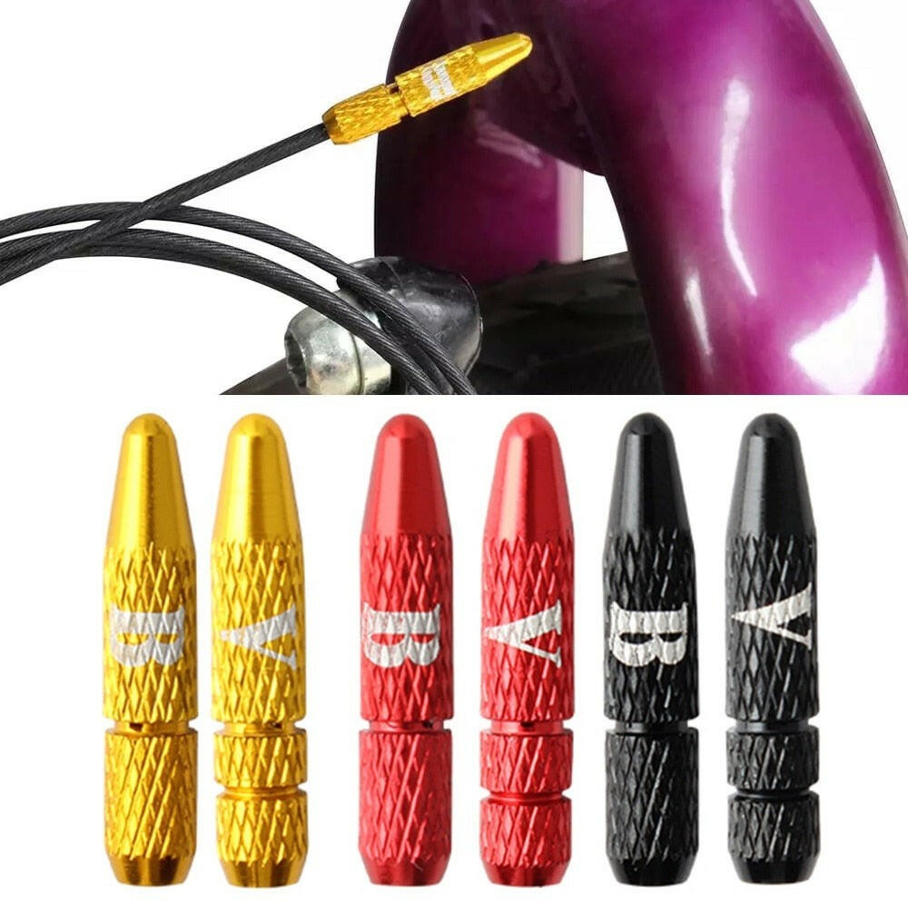 Bicycle MTB Bike Brake Shifter Brake Line Cap Cable Caps Aluminum Alloy Shifter Cord End Covers Cable Tail Cap