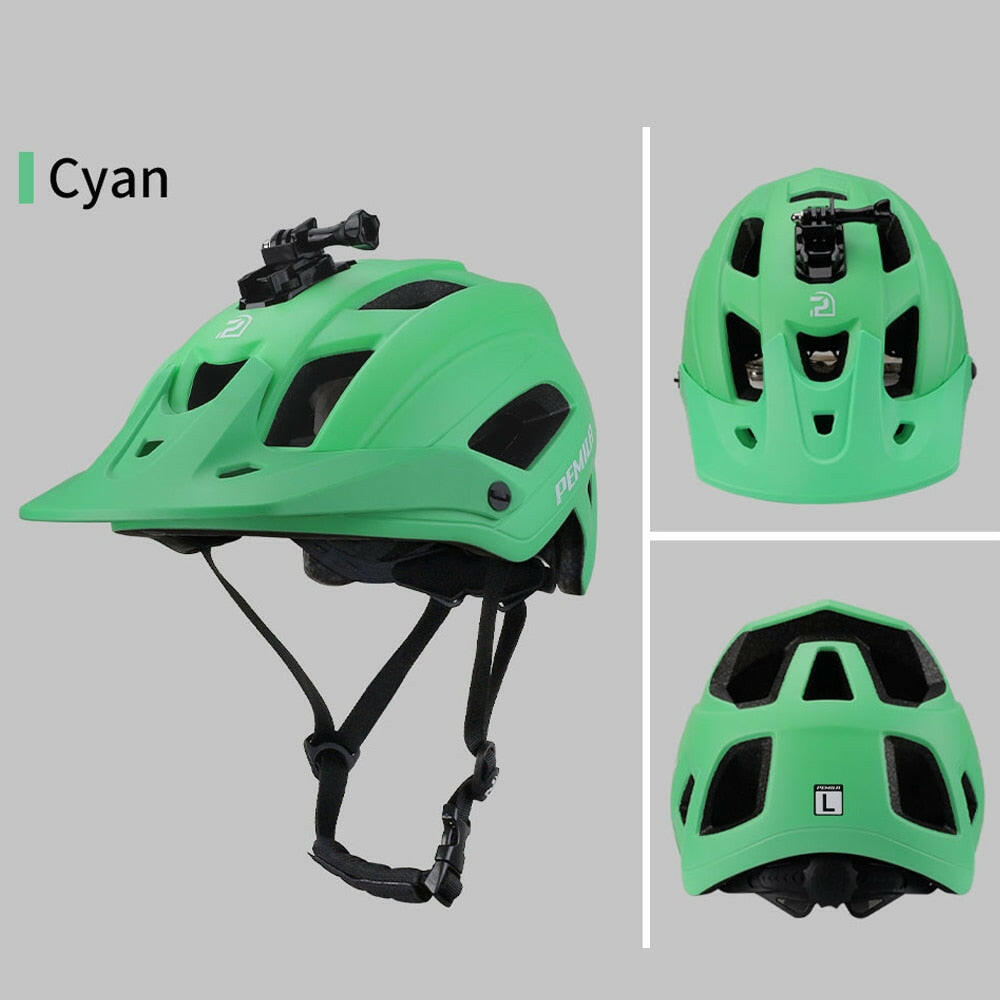 PEMILA Outdoor DH MTB Bicycle Helmet Integrally-molded Road Mountain Bike Helmet Ultralight Racing Riding Cycling Helmet-WAYBIKER