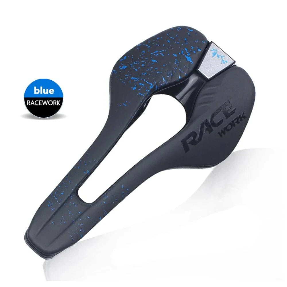 RACEWORK Road Bike Saddle Ultralight vtt Racing Seat Wave Road Bicycle Saddle For Men Soft Comfortable-WAYBIKER