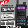 2023 Baofeng UV-16 MAX V2 Professional 10W Upgraded Of UV-5R UV-10R Walkie Talkie IP68 Waterproof Long Range Dual Band Ham Radio