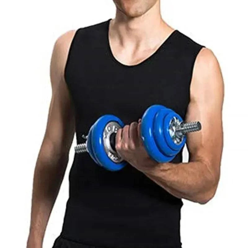 Men's Slimming Body Shaper Modeling Vest Belt Belly Men Reducing Shaperwear Fat Burning Loss Weight Waist Trainer Sweat Corset-WAYBIKER