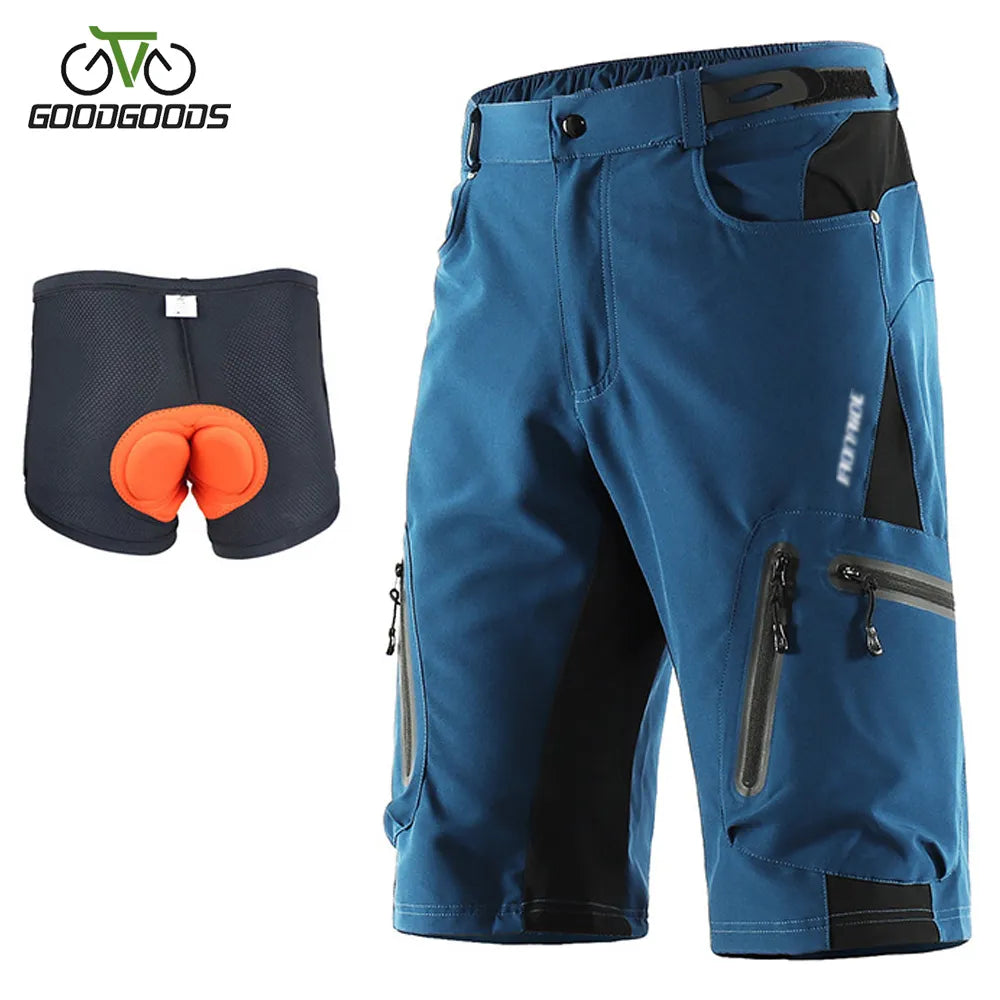 Cycling Shorts Men Summer Mountain Bike Downhill Shorts Loose Outdoor Sports Riding Road MTB Bicycle Short Trousers-WAYBIKER