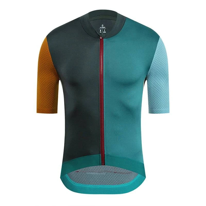 YKYWBIKE Men's Cycling Jersey Colorful Summer Road Bike Shirt Cycling Clothing Pro Team Bicycle Jersey Biking Clothes-WAYBIKER