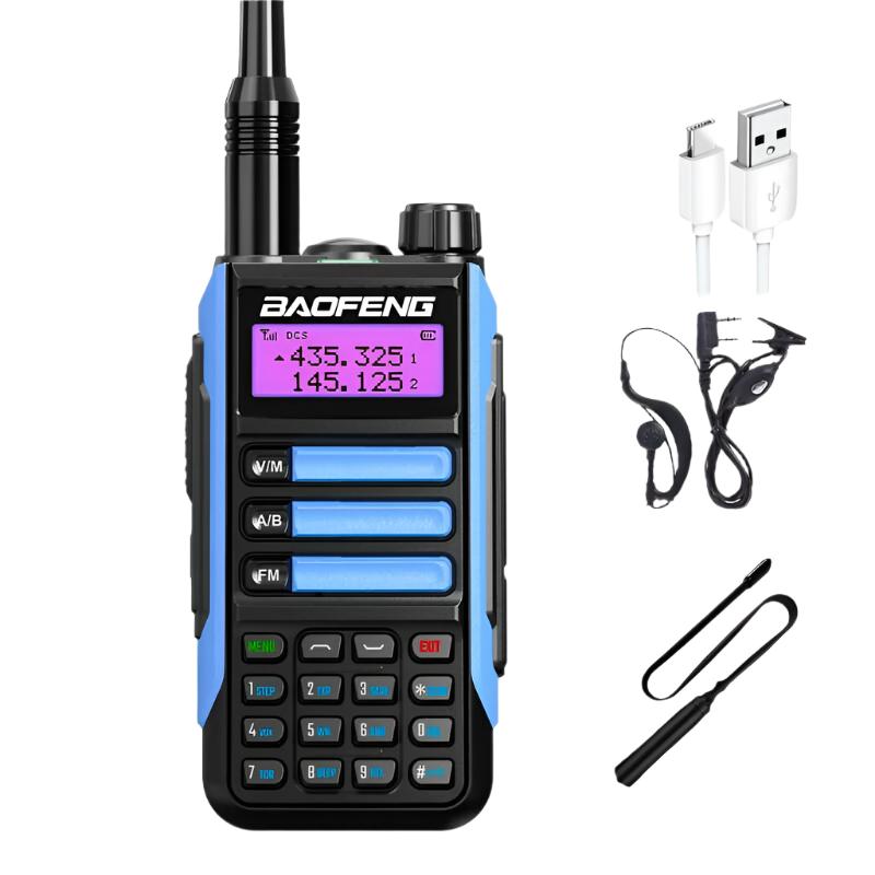 2023 Baofeng UV-16 MAX Walkie Talkie 10 KM Military 10W Powerful Waterproof VHF UHF CB Ham Dual Band Two Way Radio USB-C Charger-WAYBIKER