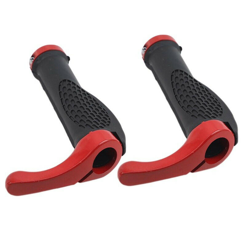 Bike Handlebar Grips Comfortable Rubber Handle gloves Aluminum Lock-on Bicycle Handle Bar End Grips Mountain Scooter MTB Road-WAYBIKER