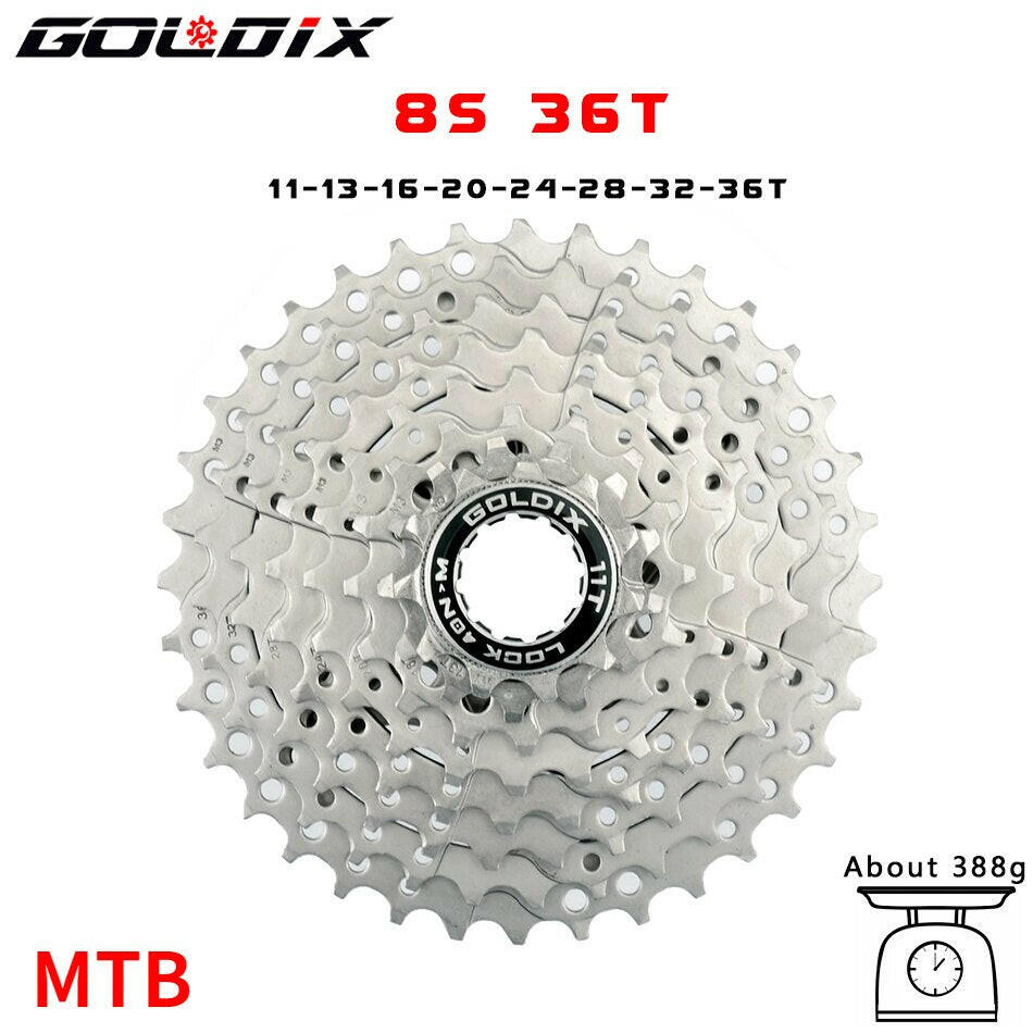 GOLDIX Road Bike 8 9 10 11 Speed Velocidade 11-25T/28T/32T/34T/36T Bicycle Cassette Freewheel MTB Sprocket for SHIMANO SRAM-WAYBIKER