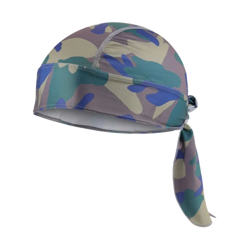 Quick Dry Camo Cycling Cap Head Scarf Summer Men Running Riding Bandana Headscarf Camo Printing Cap Headband Men Head Scarf-WAYBIKER