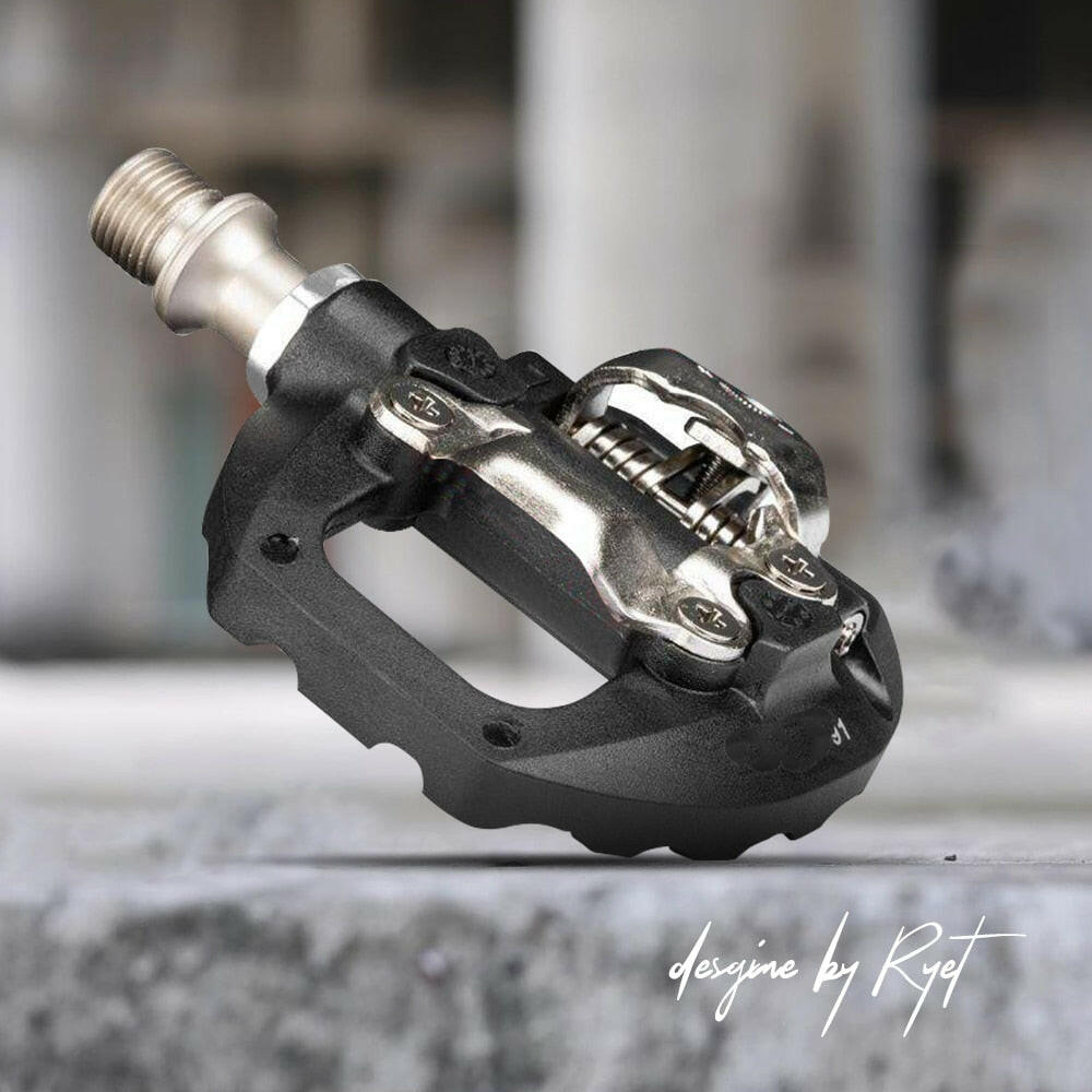 RYET Mountain Lock Pedals Flat Dual-Use Without Conversion Aluminum Alloy Self-locking Bike Pedal Bicycle Product Accessories-WAYBIKER