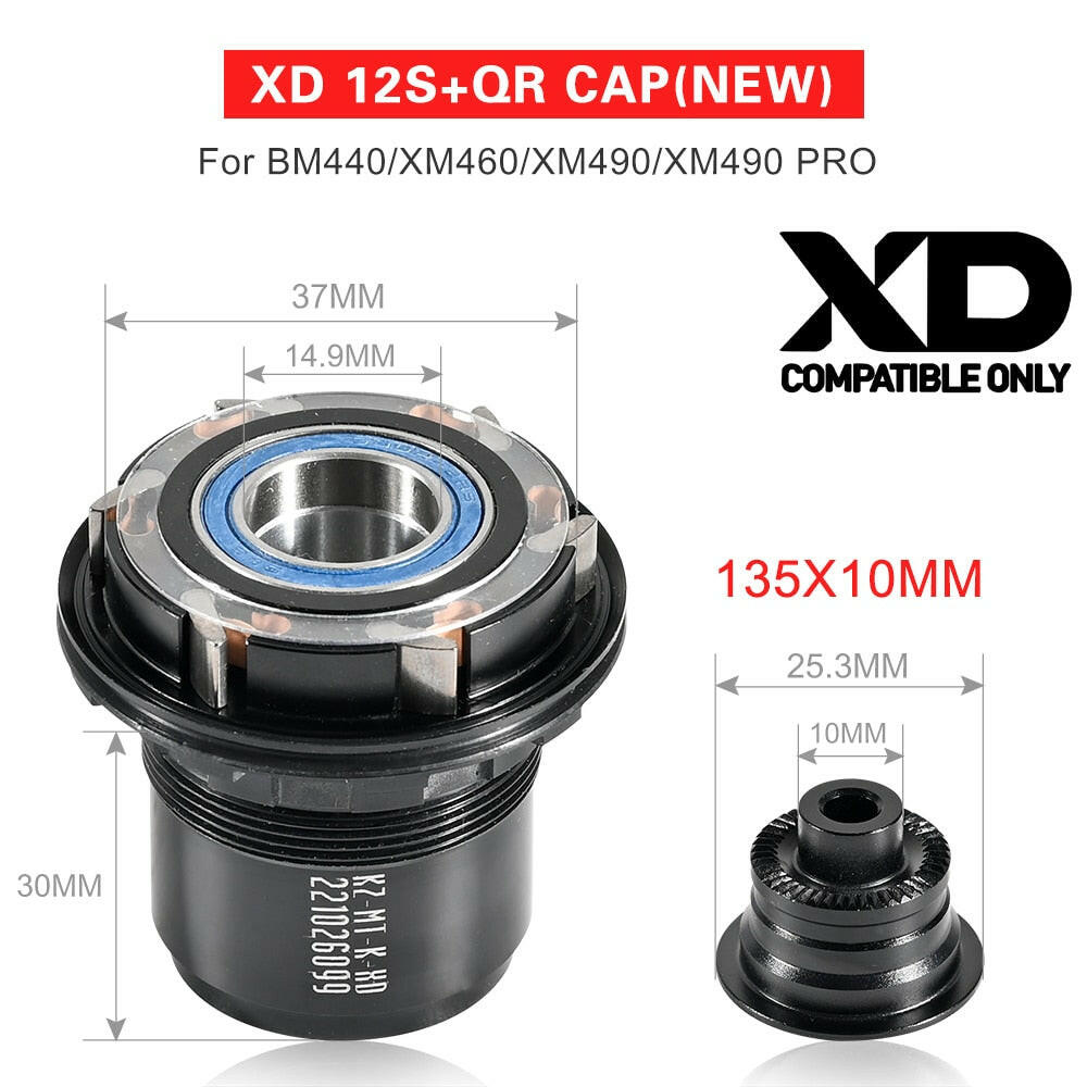 Koozer 11S 12S Freehub XM490 BM440 PRO MTB Bicycle Hubs Converters Mountain Bike End Cap Adapter 8 9 10 11Speed XD-WAYBIKER