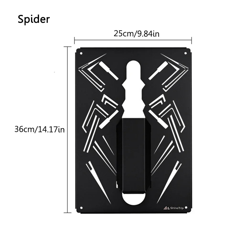 Shinetrip IGT Mobile Table Board Portable Table Unit Board Stainless Steel Removable for Hiking Fishing Picnic Camping Equipment-WAYBIKER
