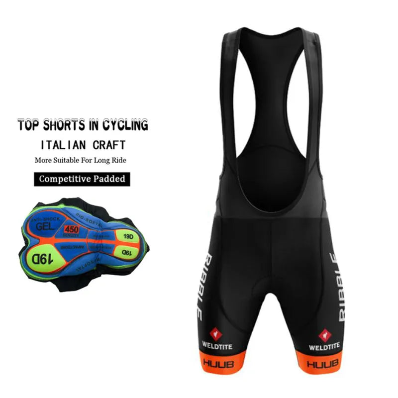 2023 HUUB Men Cycling Bib Shorts 19D Gel Pad Mountain Bike Shorts Summer Outdoor Breathable Bike Riding Bib Tights Quick Dry-WAYBIKER