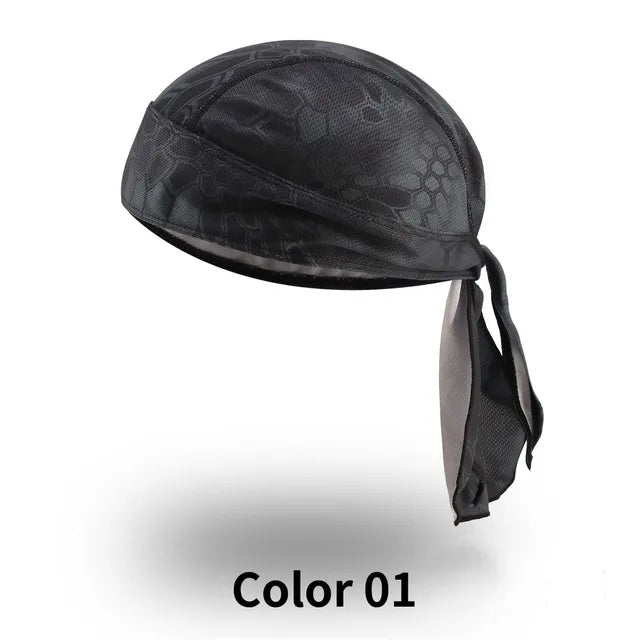 Summer Breathable Cycling Headband Men Headscarf Cap Sport UV Protection Printed Camouflage Women Fishing Hood Hiking Headband-WAYBIKER