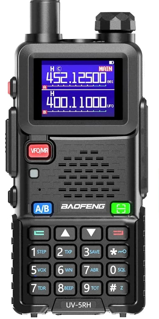 Baofeng UV-5RH Pro Max 15W Air Band Walkie Talkie Wirless Copy Frequency Tri-power Type-C NOAA Long Range 5RM Ham Two Way Radio-WAYBIKER