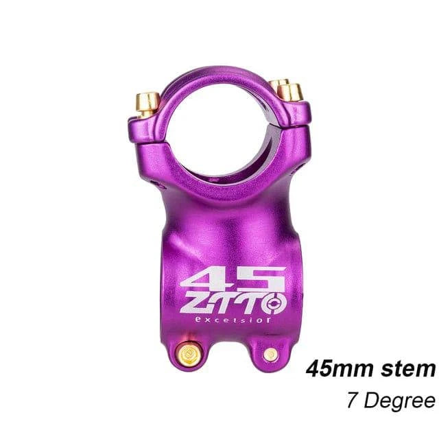 ZTTO Bicycle MTB 7 Degree 45mm Stem 31.8mm High-Strength Lightweight Handlebar Stem For Gravel XC AM Mountain Road Bike Parts-WAYBIKER