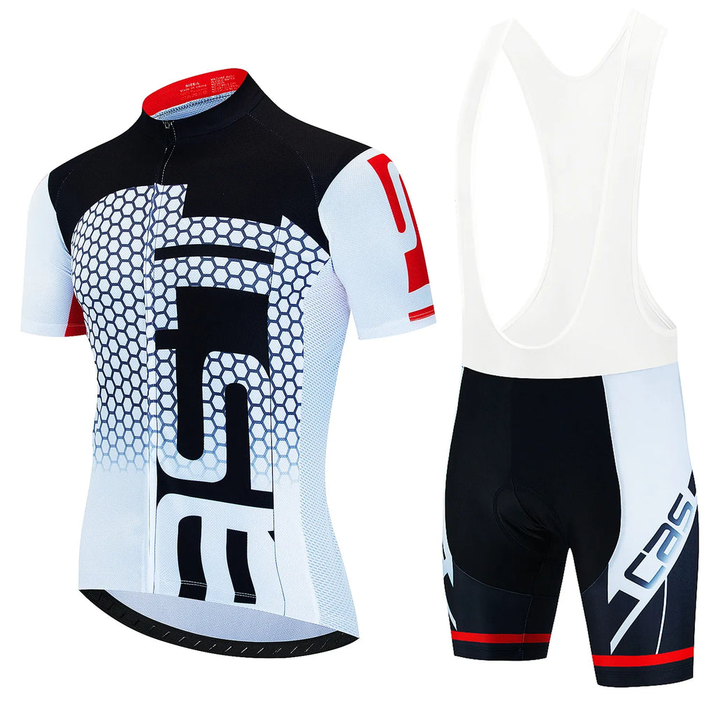 New Cycling Jersey Set Summer Cycling Clothing MTB Bike Clothes Uniform Maillot Ropa Ciclismo Men's Cycling Clothes Bicycle Suit-WAYBIKER