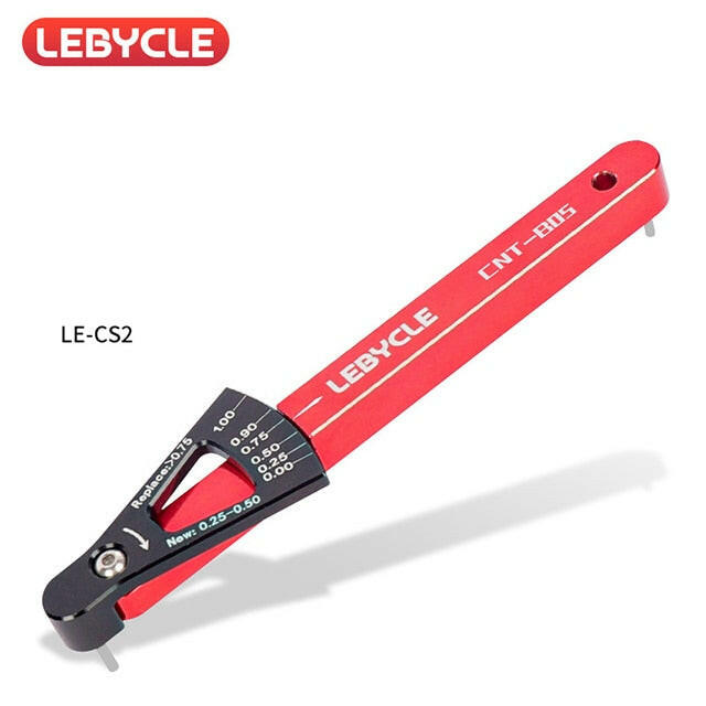LEBYCLE 6 Colors Bicycle Chain Wear Indicator Tool Chain Links Checker MTB Road Bike Aluminum Alloy Repair Accurate Tools-WAYBIKER