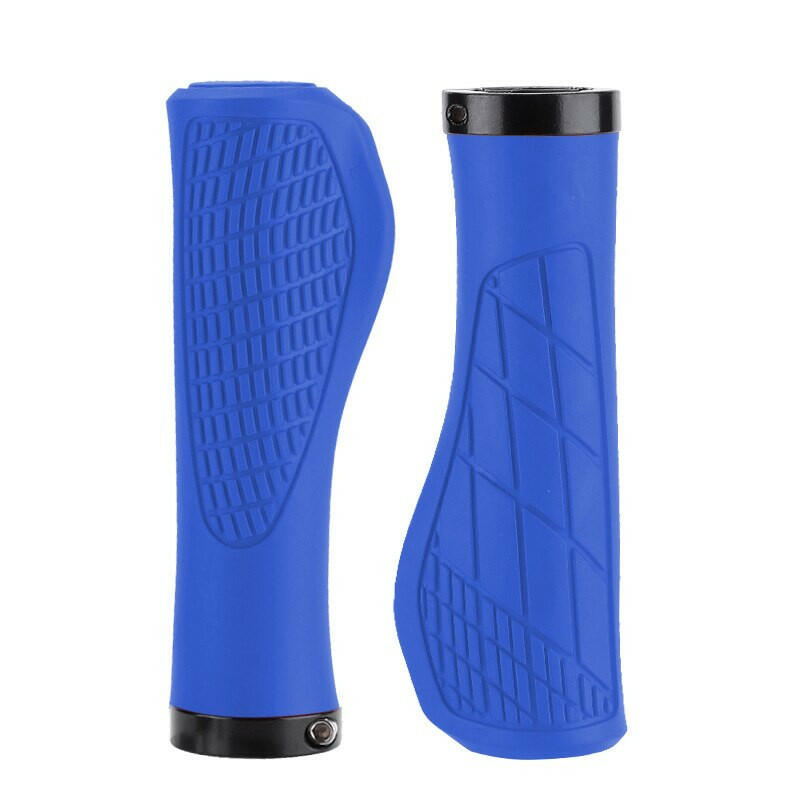 2PCS Non-slip Mountain Bike Handlebar Grip Soft Rubber MTB Grips Anti-skid Comfortable Lockable Bicycle Grips Bike Parts-WAYBIKER