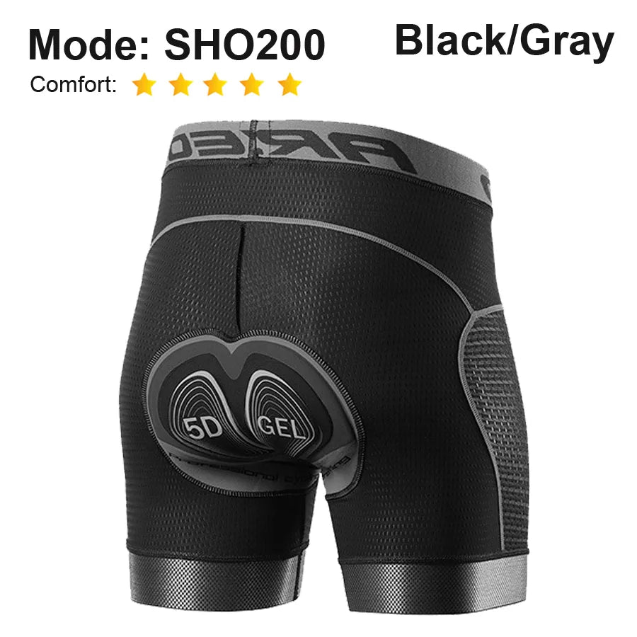 NEWBOLER Men's Cycling Shorts Women's Cycling Underwear 5D Gel Pad Shockproof Cycling Underpant MTB Biker Shorts 2021 Bicycle-WAYBIKER