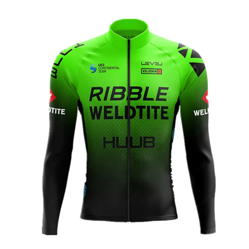 2023 HUUB Cycling Jersey  Autumn Riding Long Sleeves Men's Cycling Bib Set Bicycle Clothing Spring MBT Breathable Bike Clothes-WAYBIKER