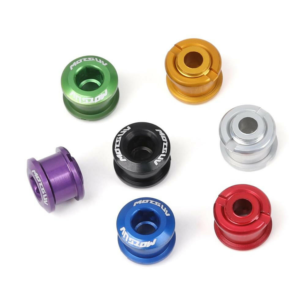 5Pcs MTB Bicycle Chainwheel Screws Cycling Chainring Wheel Bolt Alloy 7075 4.9mm/6.4mm Road Bike Disc Screws for Crankset Parts-WAYBIKER
