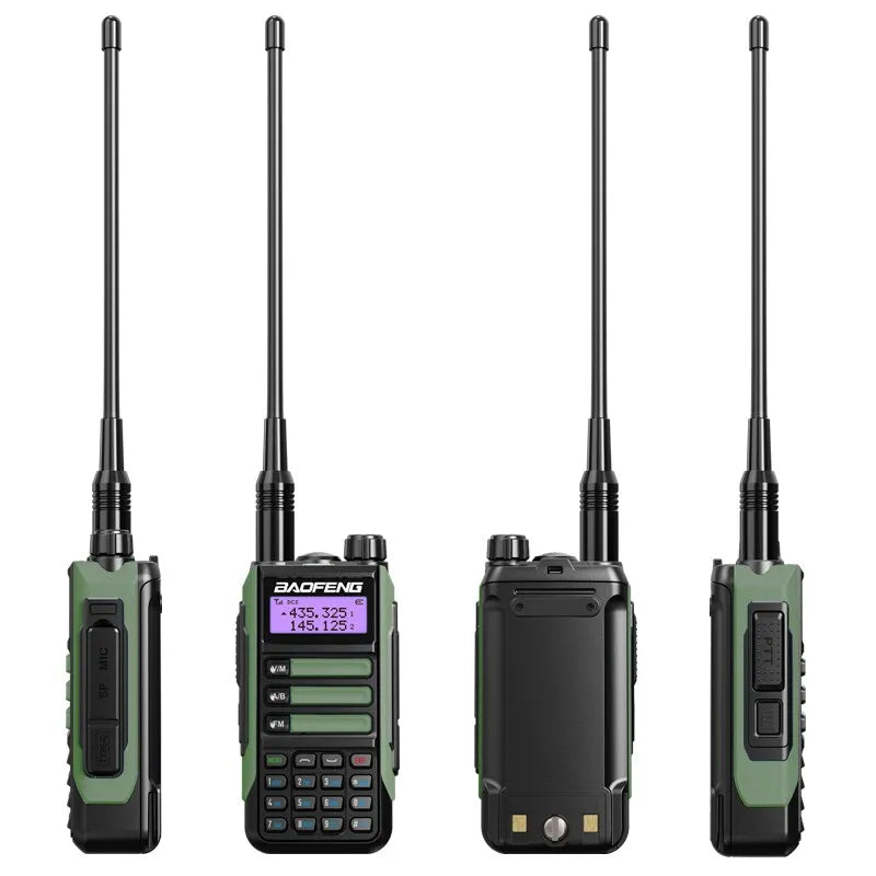 Baofeng UV16Pro V2 50KM CB Ham Radio Station Two Way Amateur VHF Powerful 10Watts UV16 Walkie Talkie Hunting Radios-WAYBIKER