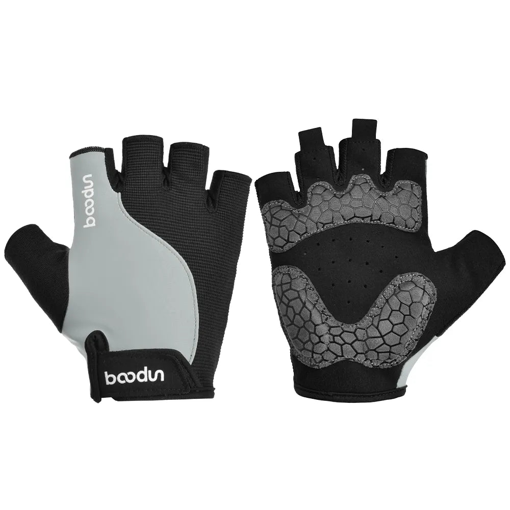 Women Men 1418 Gym Fitness Breathable Anti-Slip  Half Finger Summer  Cycling  Gloves-WAYBIKER