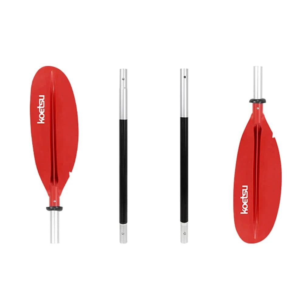 4pcs Detachable Kayak Paddles Adjustable Aluminum Alloy Shaft Paddle Double Head Paddle equipped with water Stop Ring-WAYBIKER