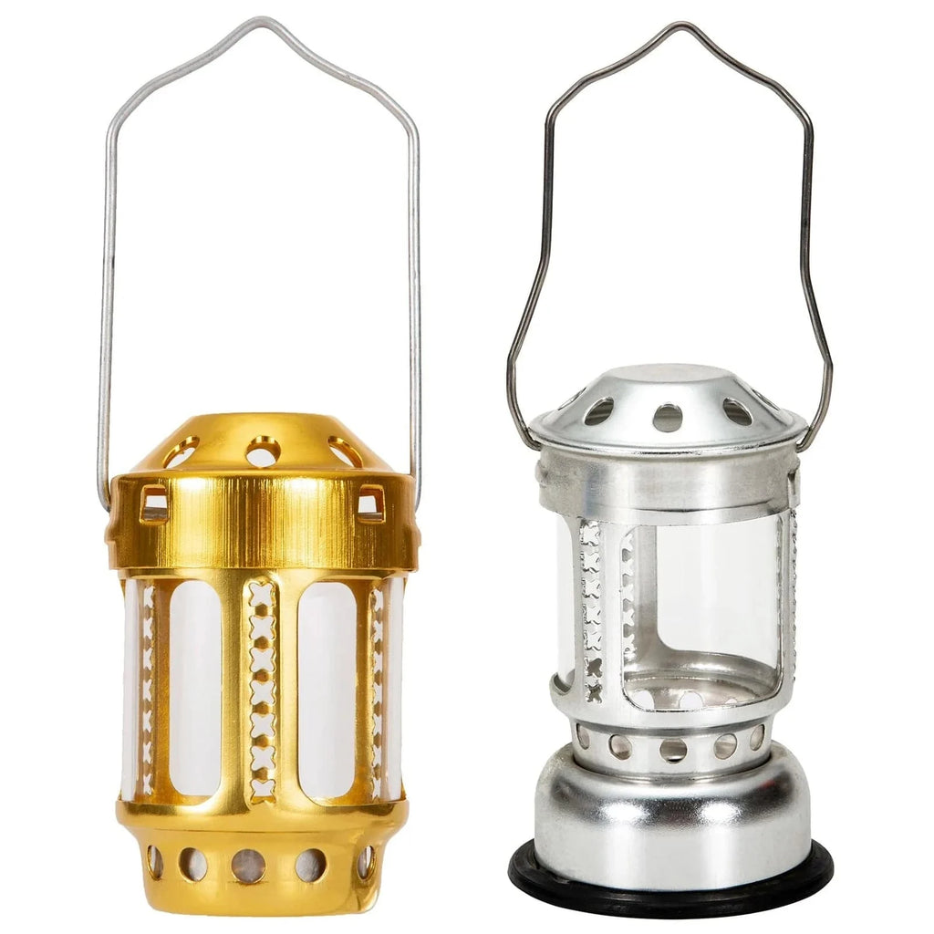 Candle Lantern Mini Bright Aluminium Alloy Brass Night Fishing Hanging Candle Lamp Outdoor Camping Angling Candle Lamp-WAYBIKER