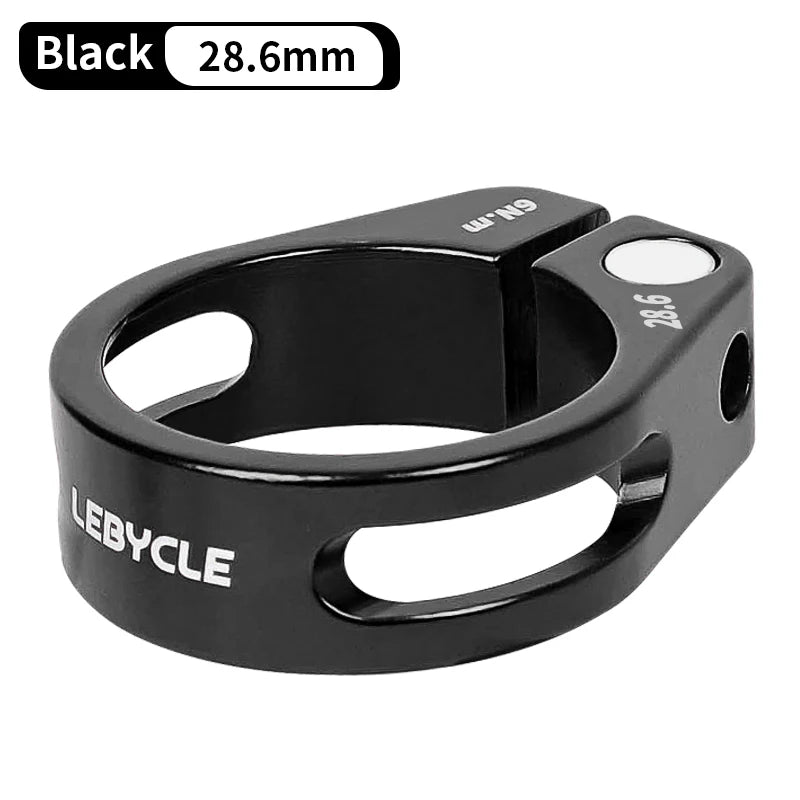 Lebycle Bike Lockout Seatpost Clamps Hollow Out Bike Quick Release Seat Post Clamps Ring Seatpost Latch Cycling Accessories-WAYBIKER