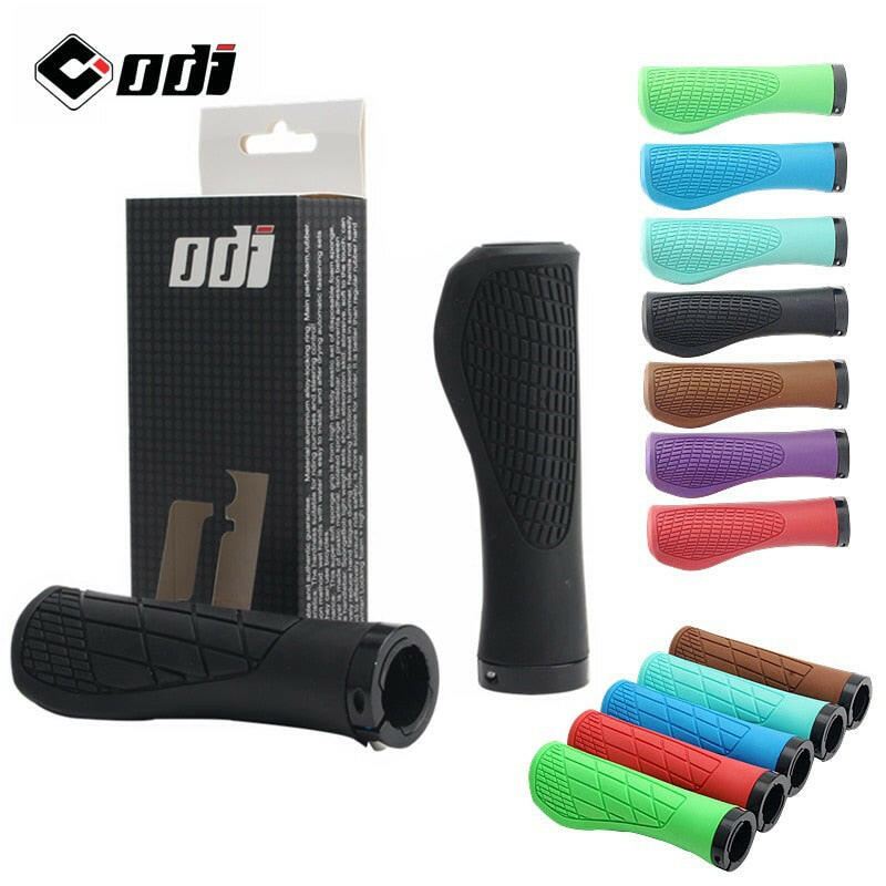 ODI Bicycle Grips Soft Silica Gel Mountain Bike Grips Ergonomics Mtb Cuffs Waterproof Mtb Bike Handle Lock on Bicycle Handles-WAYBIKER