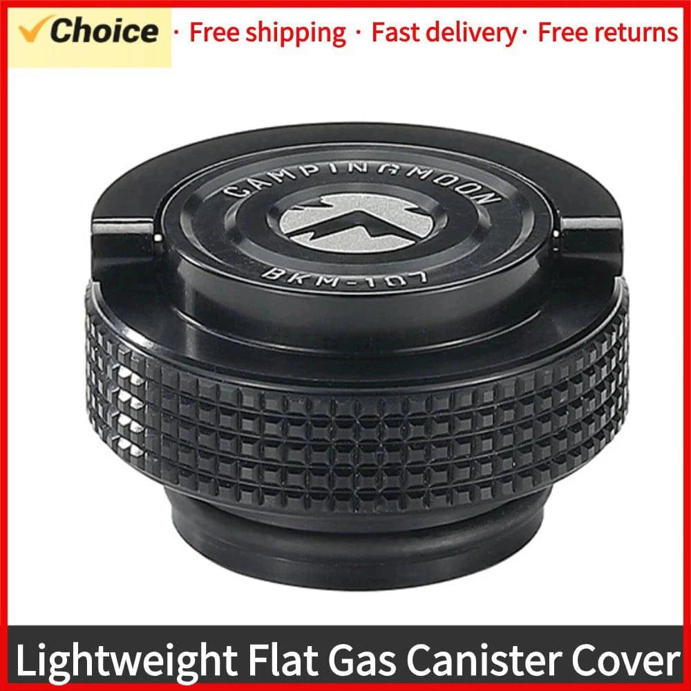 Camping Gas Tanks Cap Lightweight Flat Gas Canister Cover Aluminum Protective Cap with Magnet for Cassette or Alpine Gas Tanks-WAYBIKER