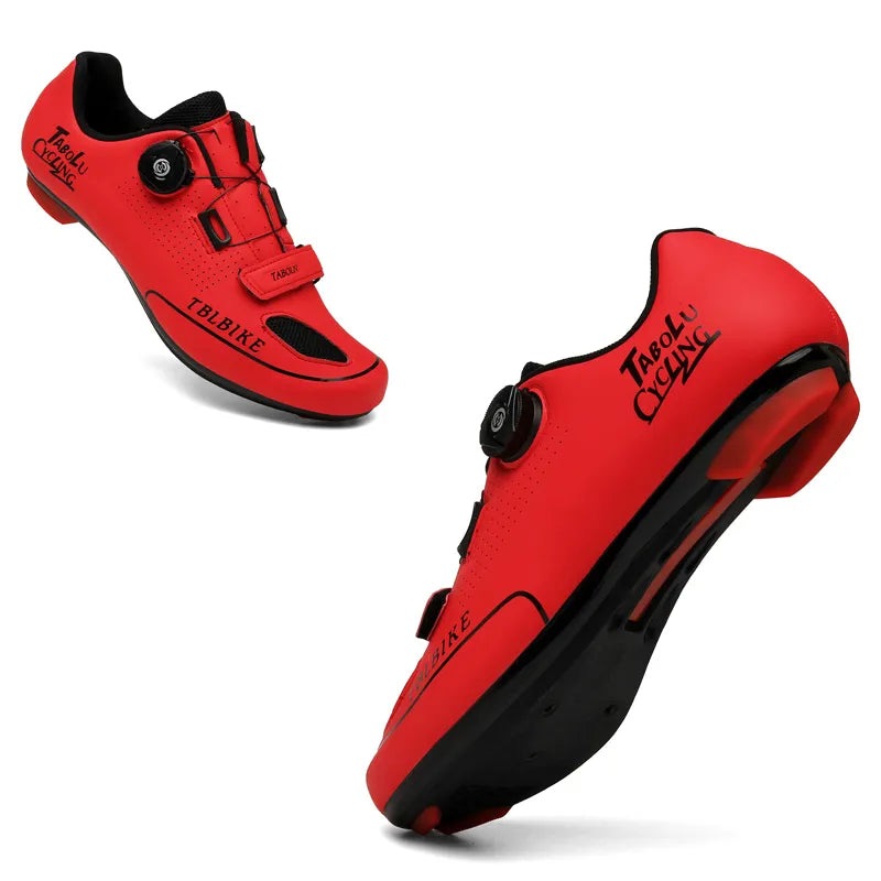 Mountain Bike Shoes Bicycle Racing Shoes Men‘s Flat Road Bicycle Boots Mountain Bike Sneakers Bicycle PedalsMTB Lock Pedals