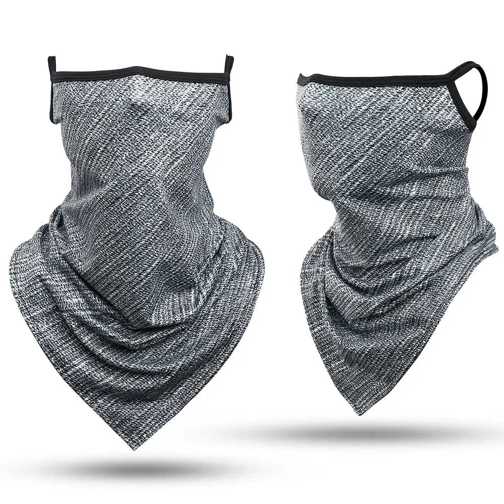 Ice Silk Sports Bandana Masks Triangle Face Covering Cool Ski Mask Cycling Running Hiking Tube Scarf Neck Gaiter Men Women-WAYBIKER