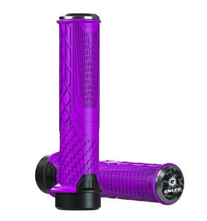 ENLEE Cycling Bike Rubber Handle Cover Anti-Slip Shock Absorber Grip Mountain Bike Handle Universal Unilateral Locking-WAYBIKER