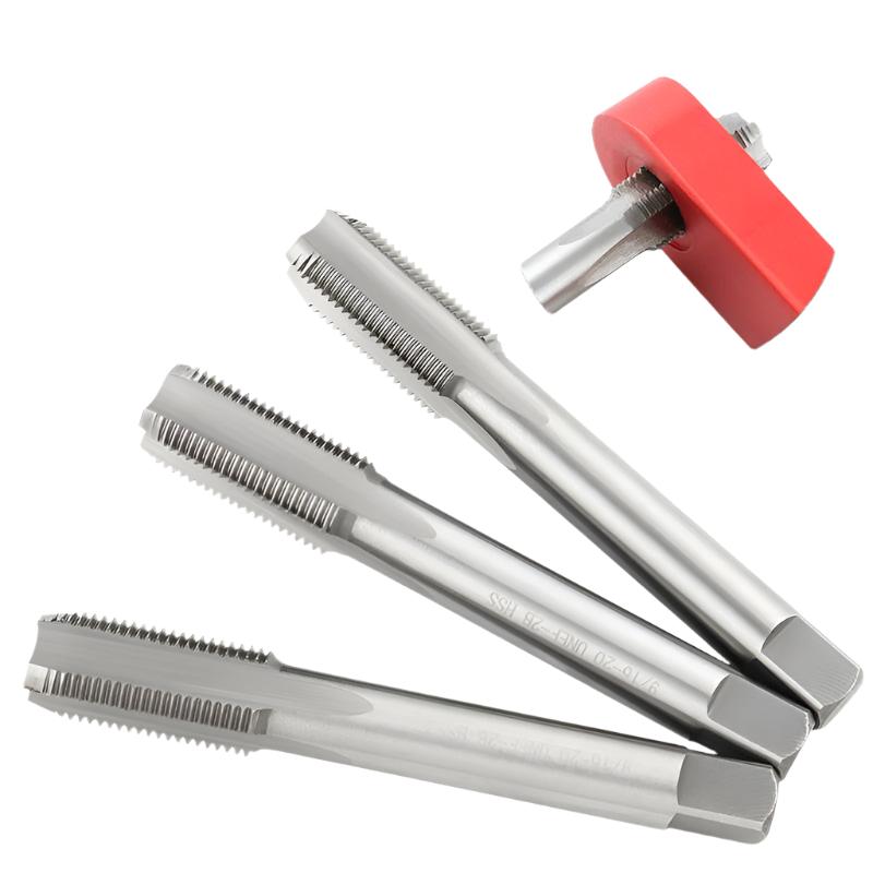 MUQZI Pedal Thread Tap Bike Right Left Crank Thread Tap For 9/16 Inch Pedal Thread Repair Tool-WAYBIKER